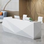 Fashionable Shape Reception Desk Display Case Luxury For High End Company