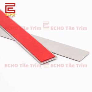 Wholesale Self-adhesive 304 Stainless Steel 20mm Flat Strip Edge Tile Trim from china suppliers