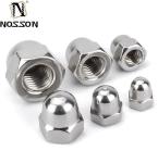 Food Beverage Industry M6 M8 M12 Zinc Plated Carbon Steel Hex Domed Hat Cap Nuts