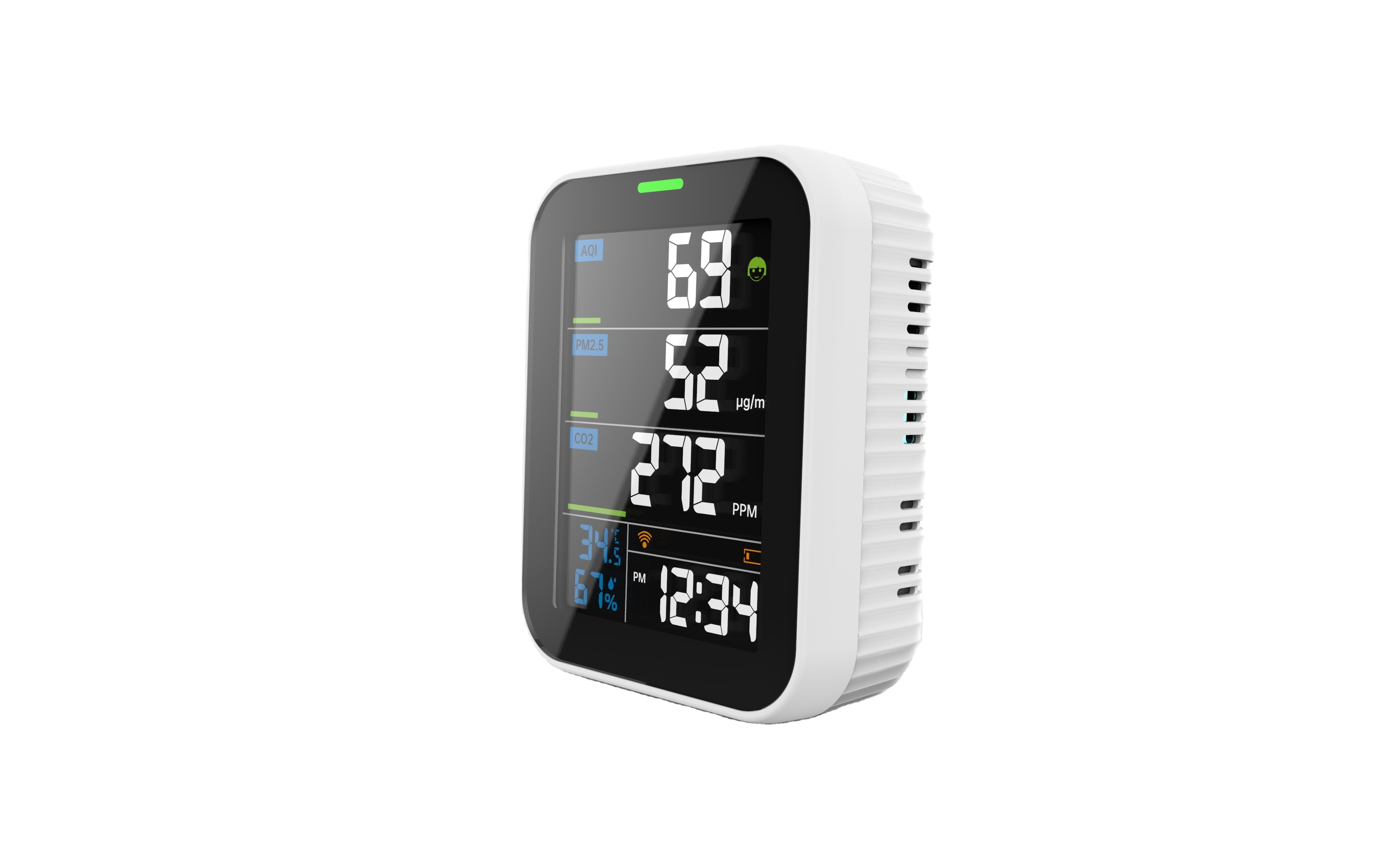 2000mAh Rechargeable Outdoor Air Quality Monitor Portable Gas Analyzers For Air Meter