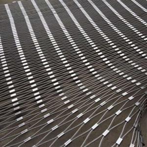 Wholesale SS316 Flexible Metal Wire Rope Mesh Architectural 100mm Hole from china suppliers