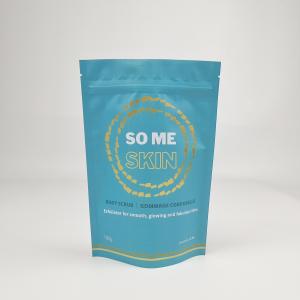 Wholesale Reusable Metallic Aluminum Foil Bath Salt Stand Up Zipper Bags Body Scrubs Packaging Bag For Bath Bomb from china suppliers