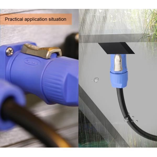 CNLINKO YF-24-C03PE-01-001 Power Quick Plug Socket Ip68 Waterproof Connector Male and Female 20A 3 Pin XLR Powercon Connector