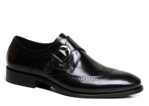 Wholesale Adult Men's Dress Shoes Black Genuine Leather Brogue Style Shoes from china suppliers