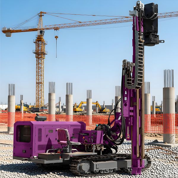 Hydraulic Pile Driver Anchoring Construction Multiangle Drilling Rotary Borehole Pile Driving Machine