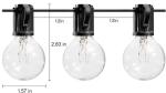5W G40 Indoor Outdoor Holiday Decoration Lights Waterproof Led String Decorate