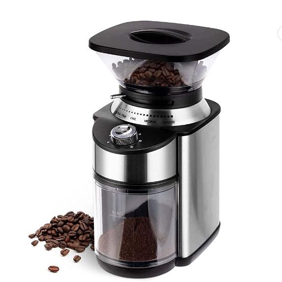 Stainless Steel Electric Conical Burr Coffee Grinder Espresso Coffee Press 19
