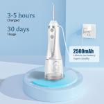 Dental Cleaner IPX7 Cordless Water Flosser 300ml Rechargeable Water Flosser