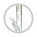 Phoenix 12 Inches Straight Tube Glass Smoking Water Pipe Ingot Ice Bongs Hookah