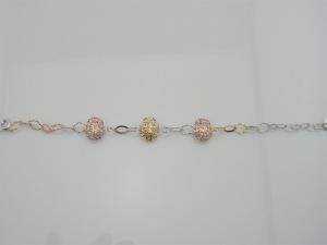 China Wholesale 925 Sterling Silver Charm Bracelet Fashion Jewelry 13pcs on sale