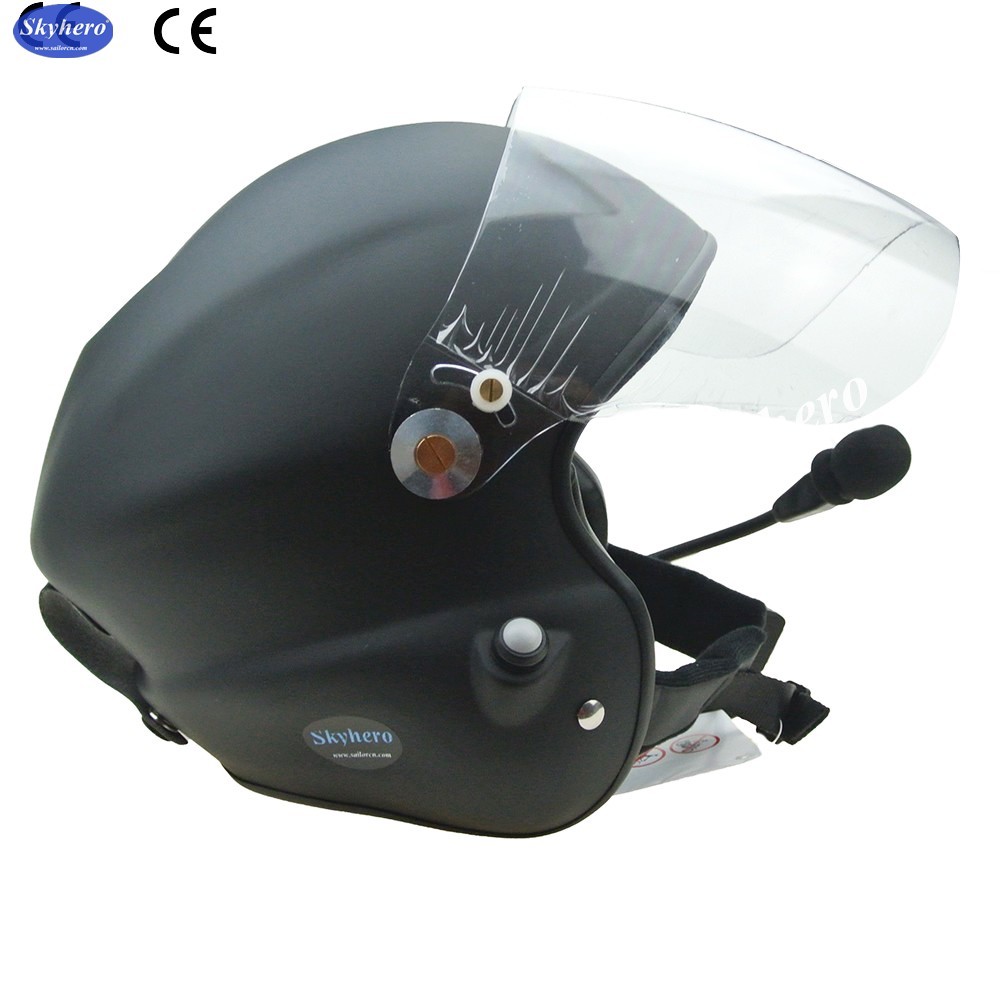 High noise cancel aviation headset Powered paraglider helmet/PPG helmet red colour Made in China