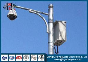 Wholesale Road Street Cctv Camera Pole , Traffic Light Steel Hot Dip Galvanized Pole from china suppliers