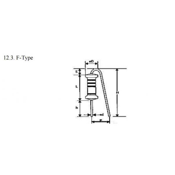 1/4W-5WS Wirewound Resistor Fuse Body Coating Gray For 0.01Ω-1KΩ 1W4.7 Ohm 5% Ceramic Insulated