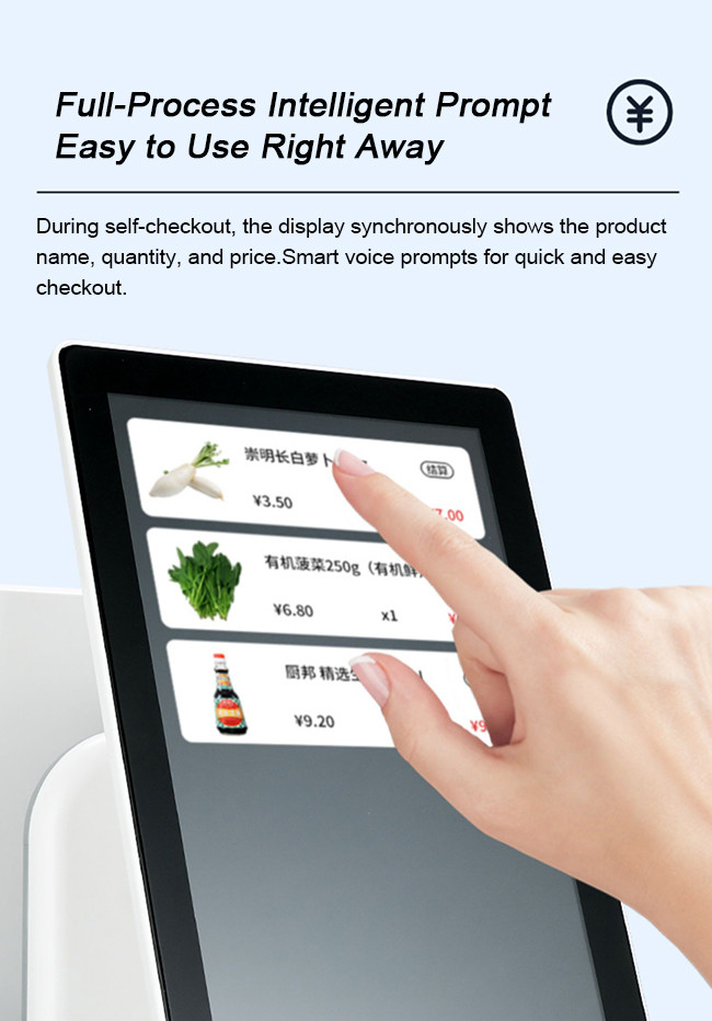 Ergonomic Self-Ordering Kiosk with Adjustable Height for Accessibility