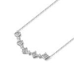Simple Design 18k Gold Lab-Grown Diamond Pendant Daily Style Pendant White