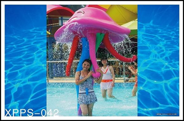 Customized Aqua Play, Octopus Spray, Fiberglass Spray Park Equipment For