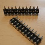 304 Stainless Steel Concrete Nail Pins Gas Drive Pins Black Collated Strip
