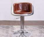 Leather Aviator Chair Adjustable Height Swivel Chair Bar Stools