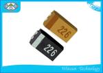 Standard SMD Tantalum Capacitor 220 Microfarad Capacitor Yellow / Gray Small
