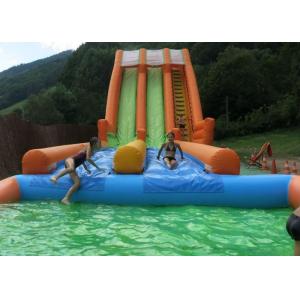 Wholesale 0.55mm Plato Inflatable Water Slide With Swimming Pool from china suppliers