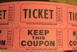 Blue Red Printed Thermal Ticket Party Department Admission Anti Ultraviolet