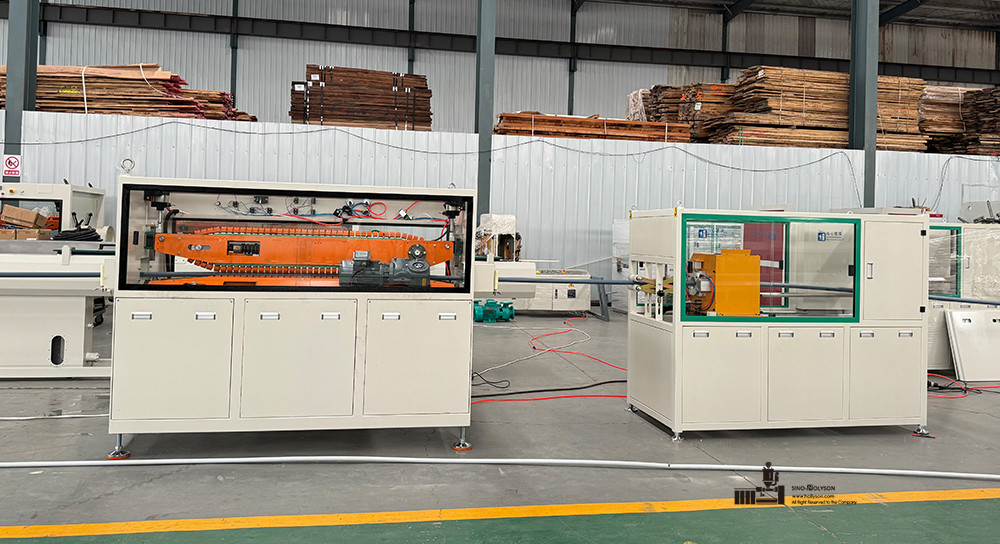 380V 50HZ Single Screw HDPE Pipe Extruder Machine / PE Pipe Manufacturing Plant