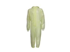 Wholesale PP+PE 50GSM Breathable Waterproof Anti-static Disposable Medical Clothing Polyester Thread Rib-knitted Cuffs&amp;Ankles from china suppliers