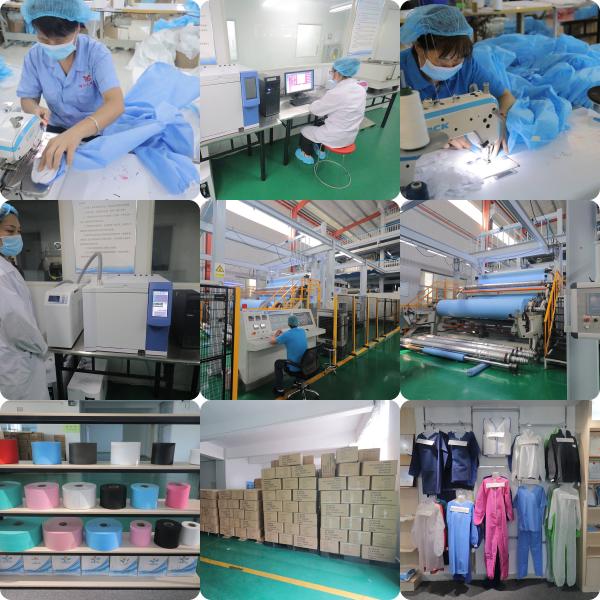 Short Sleeve SMS Disposable Protective Suits Sustainable Disposable Scrub Suits