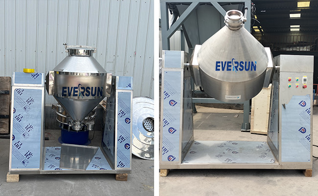 W Type Powder Granule Double Cone Mixing Machine Blender For Cement Gypsum Stone