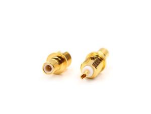 China RF Coaxial Connector SMB Male Bulkhead Connector Terminal on sale
