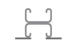 Unistrut Strut C Channel Metal 304ss Steel 41x82 Pre-Galvanized
