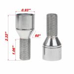 Slot Cone Seat Locking Wheel Bolts 56 X 23.5 Mm Dimension For Audi / Benz / VW
