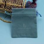 Colorful Velvet Drawstring Jewelry Pouch , Durable Flannel Drawstring Bag