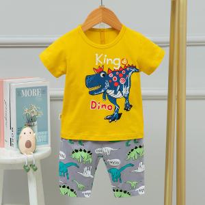 Wholesale Cartoon Dinosaur Children Air Conditioned Suits Set 110cm For 4-5 Years Old from china suppliers