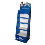 Supermarket Corrugated Display Boxes Carton Display Stands Matte Film Lamination