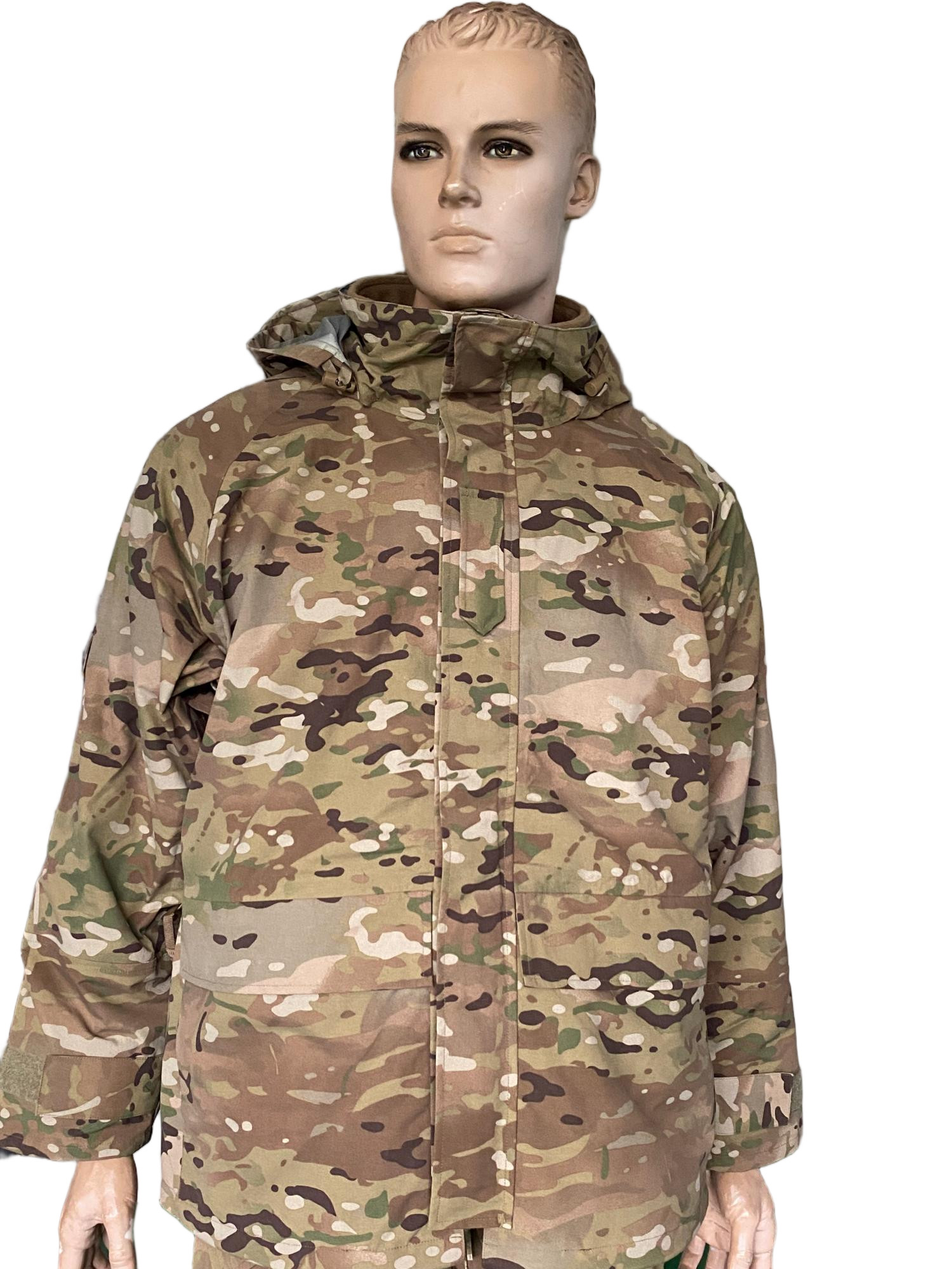 Tactical Camo Combat Set With Waterproof Insulated Grid Jacket For Winter Outdoor