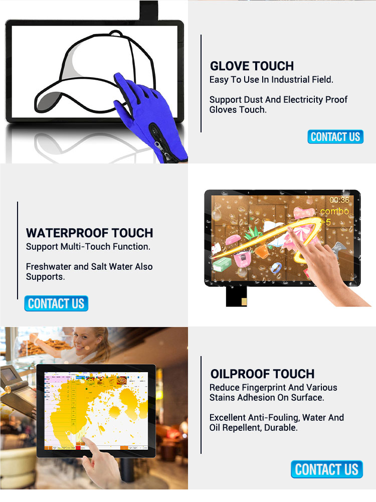 10.1 Inch Projected Capacitive Touch Screen OEM For Digital Photo Frame