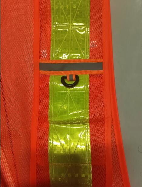 Traffic Class 2 Mesh Safety Vest 120gram Orange Safety Vest Mesh