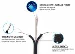 2 cores 4 cores FTTH fiber optic cable flat cable GJXH/GJXFH with steel wire or