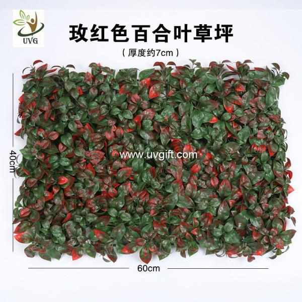 UVG indoor landscaping garden synthetic grass with plastic leaves for christmas decoration GRS27