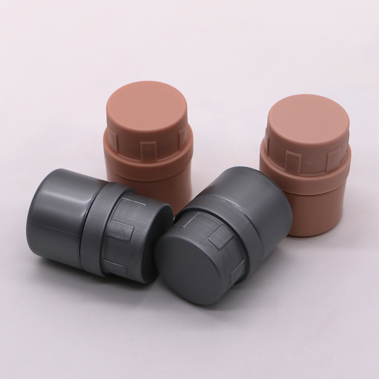 25ml White HDPE Empty Refillable Solid Medicine Capsule Bottle for Chemical Powder