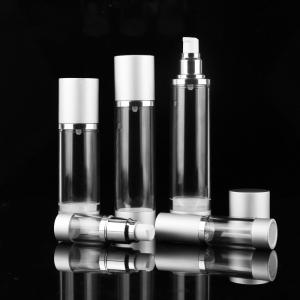 Wholesale 10ml 15ml 30ml 50ml 80ml 100ml 120ml Silver Golden Matte Airless Pump Bottle Facial Cleanser Sealing Type PUMP SPRAYER from china suppliers