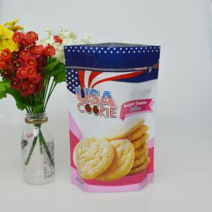 Wholesale customized hot sale custom print plastic food packaging bag with zipper on top from china suppliers