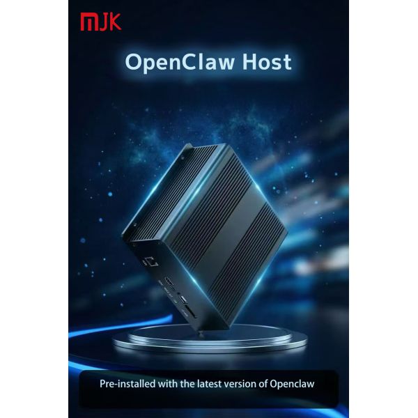 MJK OpenClaw AI Host RK3568 Quad Core DDR4 EMMC New Mini Computer Android 11 System Fanless Embedded Box for Industrial Control