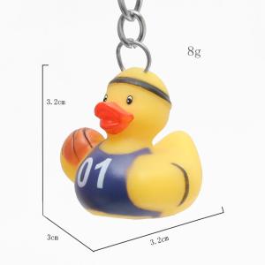 Wholesale Harmless Cute Sports Theme Mini Duck Keychains Gift For Kid'S Birthday Parties from china suppliers