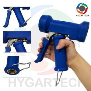 Wholesale Brass Blue Washing Gun with Rubber House for Hot Water Cleaning 1/2”FIP Thread Inlet from china suppliers