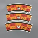 Flexo Printing PE Coated Paper Cup Fan Making Food Grade Tea Cups 0-6 Colors