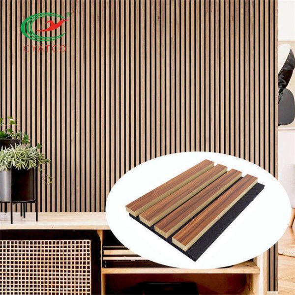 FSC Wooden Sound Acoustic Panel Veneer Mildewproof For Living Room