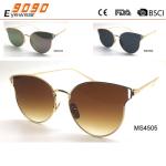 Classic culling fashion metal sunglasses ,UV 400 Protection Lens, suitable for