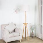 Home Lighting Fabric Lamp Shade Wooden Standing chinese floor lamp（WH-WFL-11)